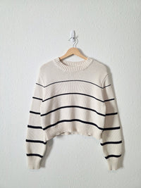 Z Supply Striped Crewneck Sweater (L)