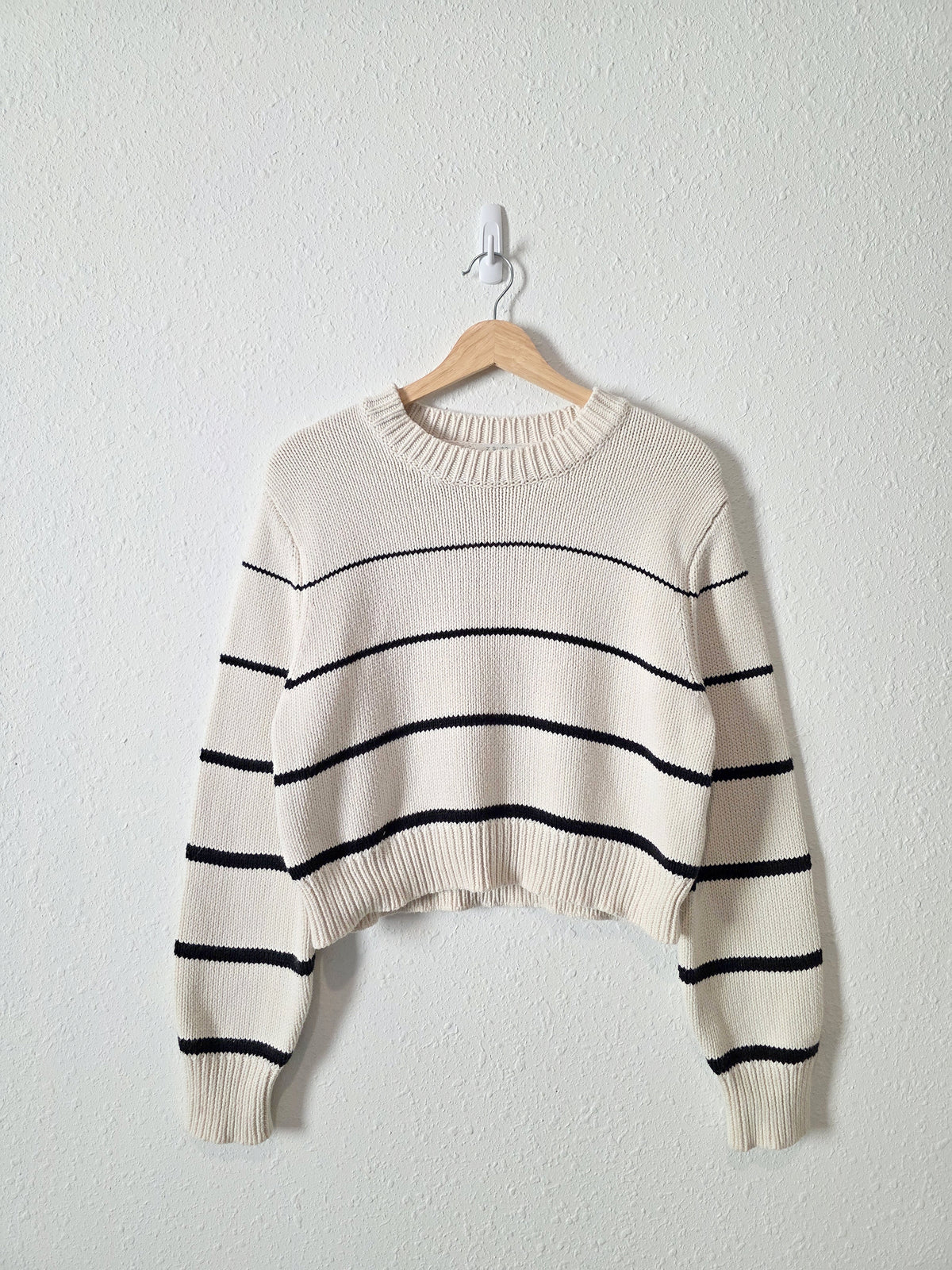 Z Supply Striped Crewneck Sweater (L)
