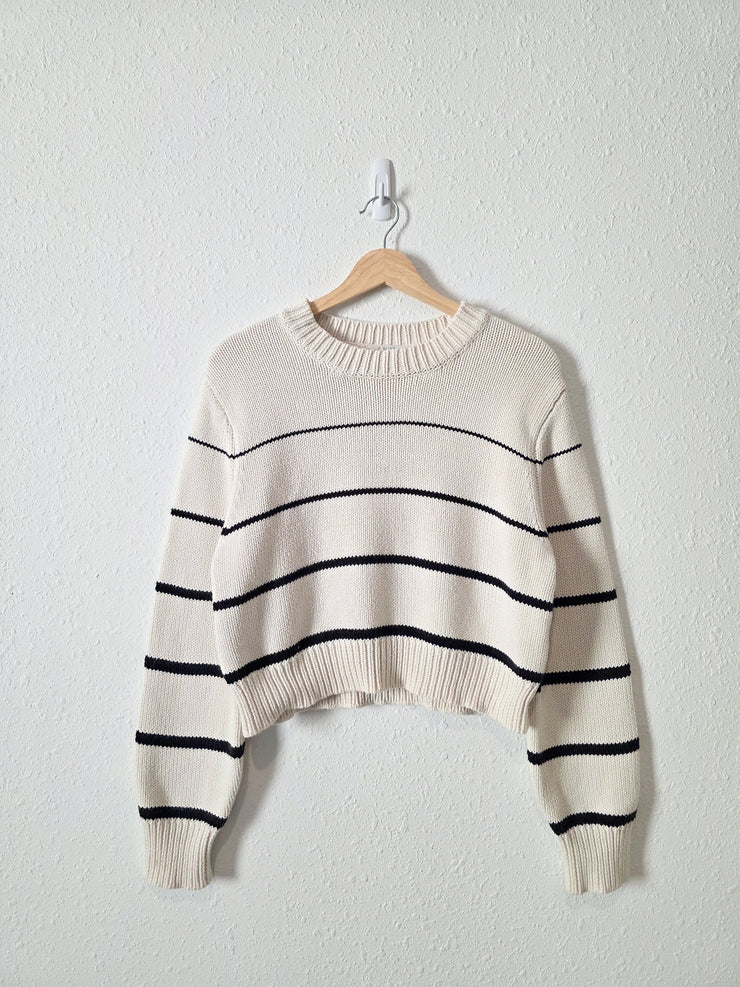 Z Supply Striped Crewneck Sweater (L)
