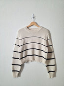 Z Supply Striped Crewneck Sweater (L)