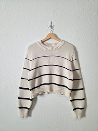 Z Supply Striped Crewneck Sweater (L)