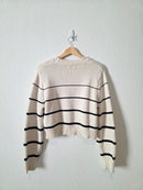 Z Supply Striped Crewneck Sweater (L)