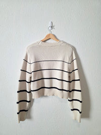 Z Supply Striped Crewneck Sweater (L)