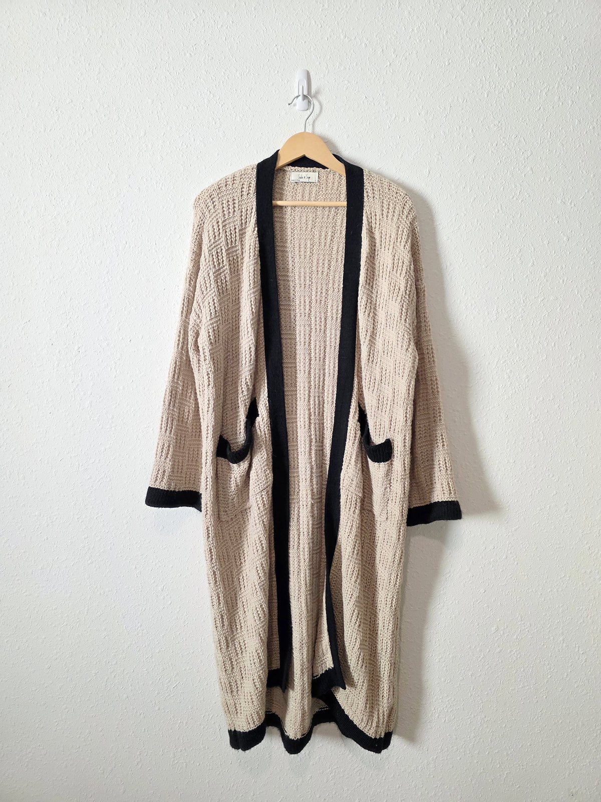 Sadie & Sage Long Knit Cardigan (L)