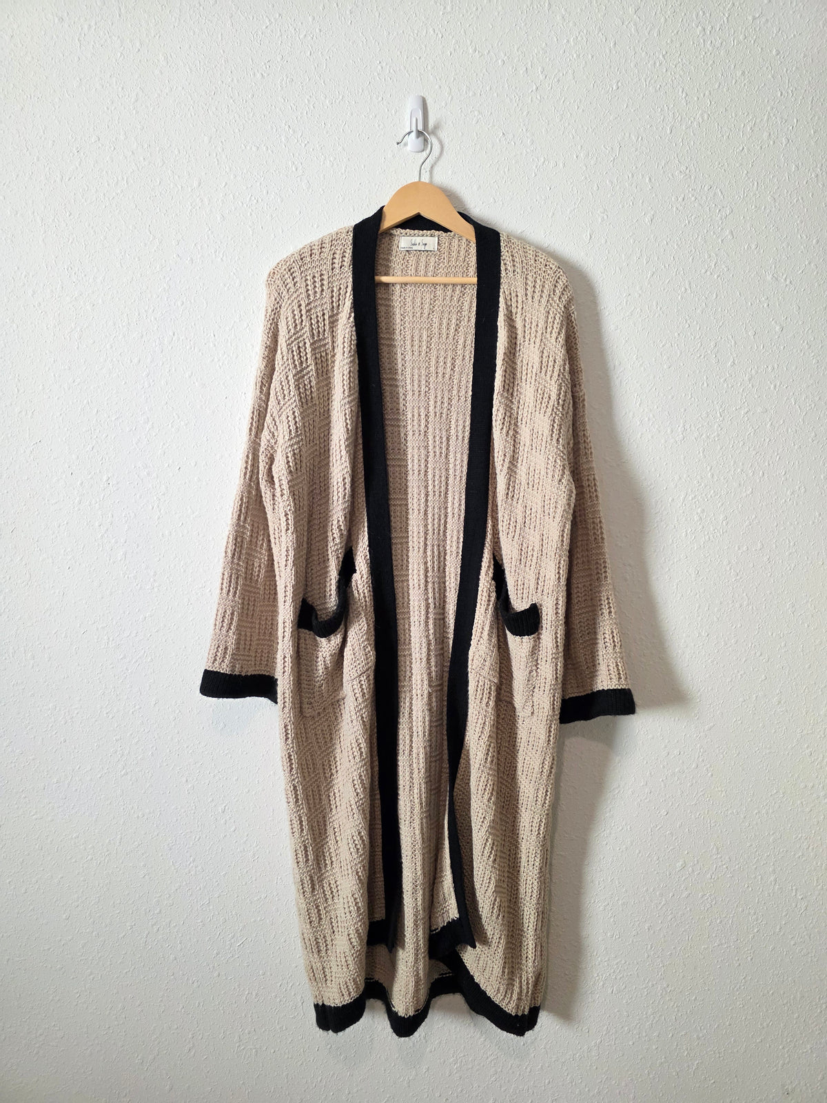 Sadie & Sage Long Knit Cardigan (L)