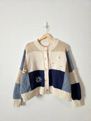 Luna Ivy Floral Embroidered Cardigan (S)