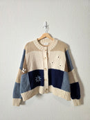 Luna Ivy Floral Embroidered Cardigan (S)