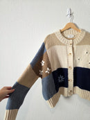 Luna Ivy Floral Embroidered Cardigan (S)
