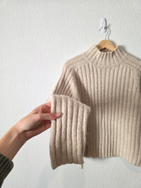 Vintage Wool Blend Turtleneck Sweater (L)