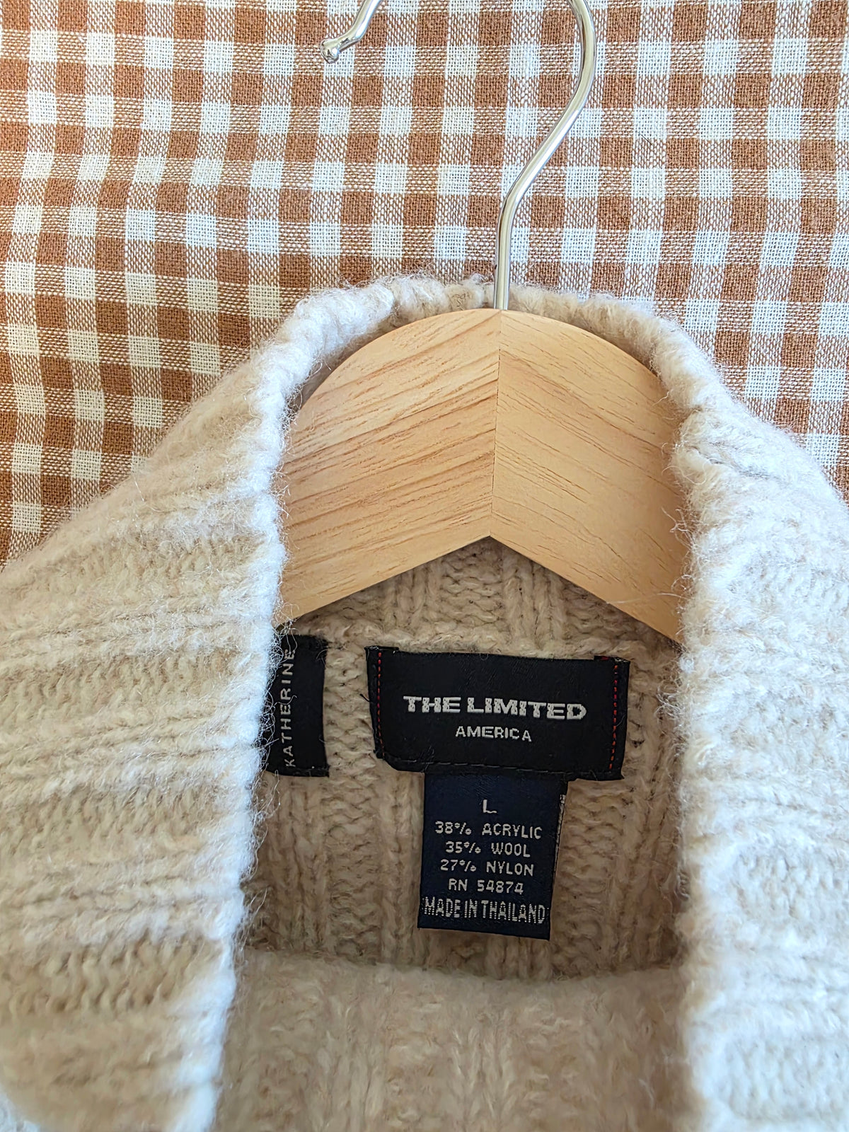 Vintage Wool Blend Turtleneck Sweater (L)
