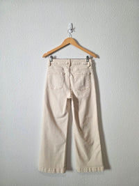 Risen Ecru Wide Leg Jeans (27)