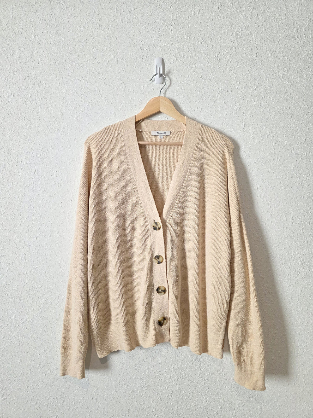 Madewell Oatmeal Textured Cardigan (M)