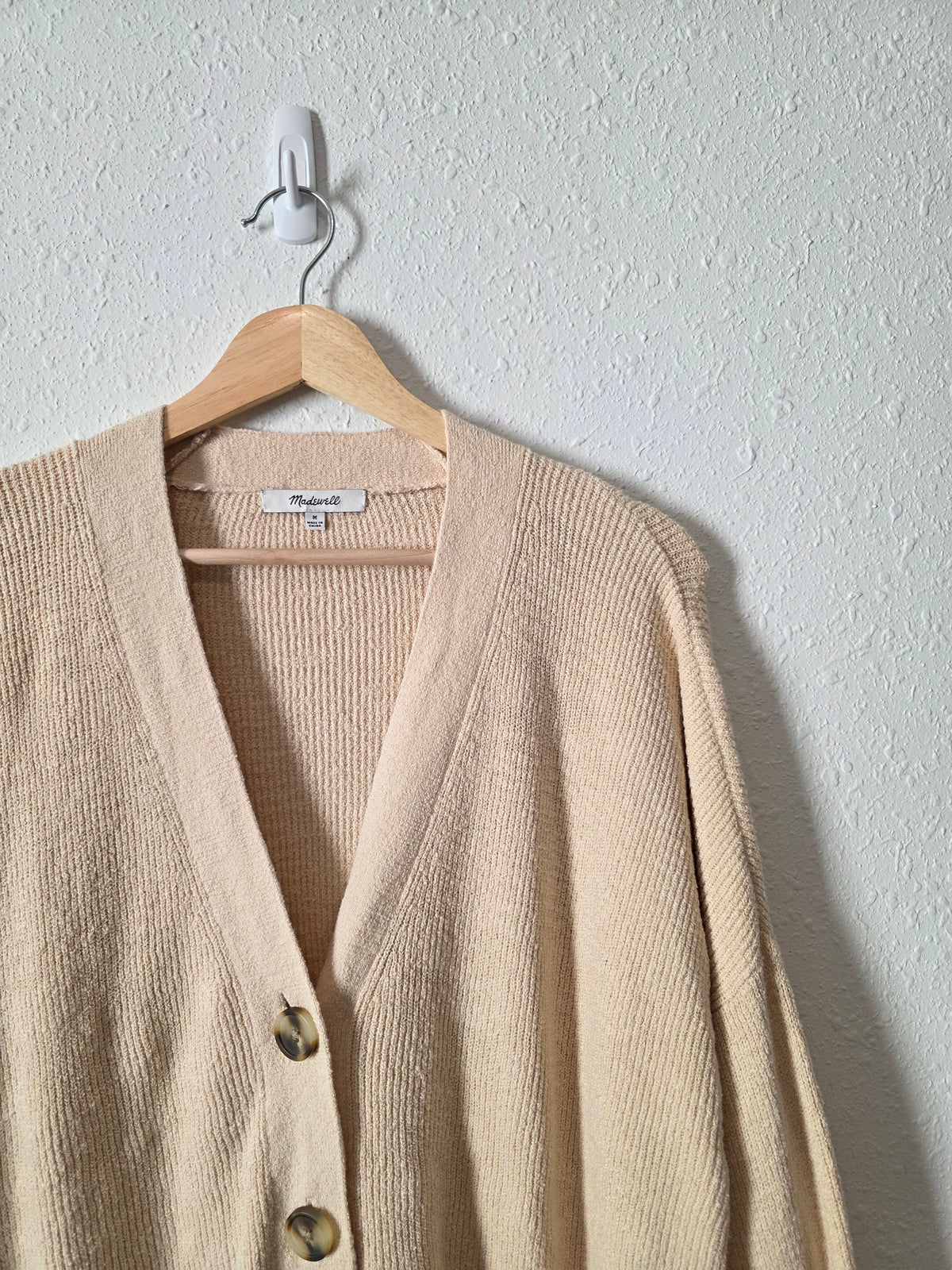 Madewell Oatmeal Textured Cardigan (M)