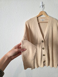 Madewell Oatmeal Textured Cardigan (M)