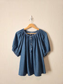 Gap Puff Sleeve Denim Top (M)