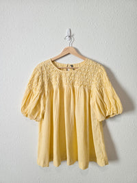 Anthropologie Striped Puff Sleeve Top (L/XL)