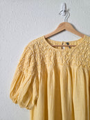 Anthropologie Striped Puff Sleeve Top (L/XL)