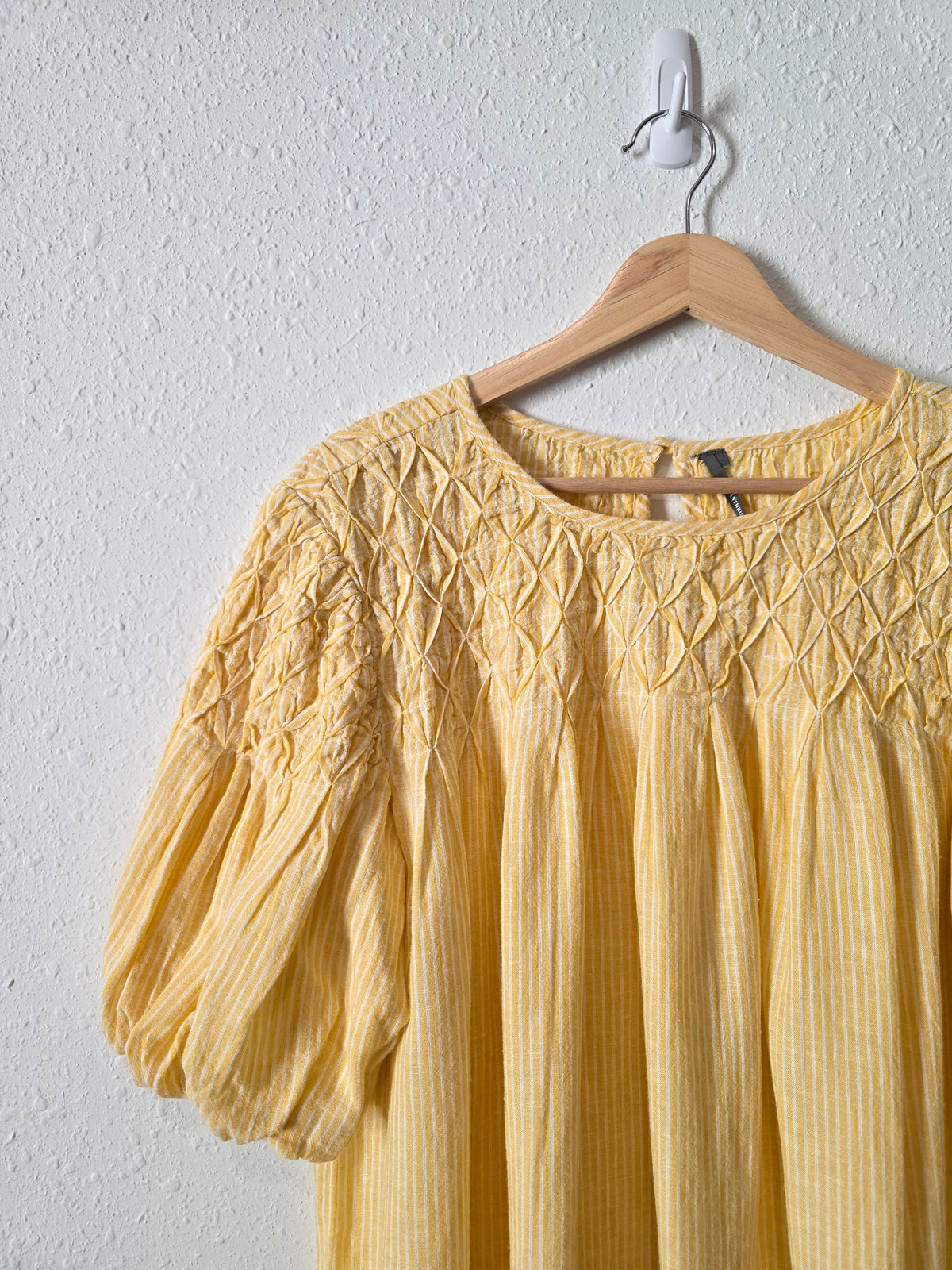 Anthropologie Striped Puff Sleeve Top (L/XL)
