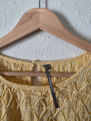 Anthropologie Striped Puff Sleeve Top (L/XL)