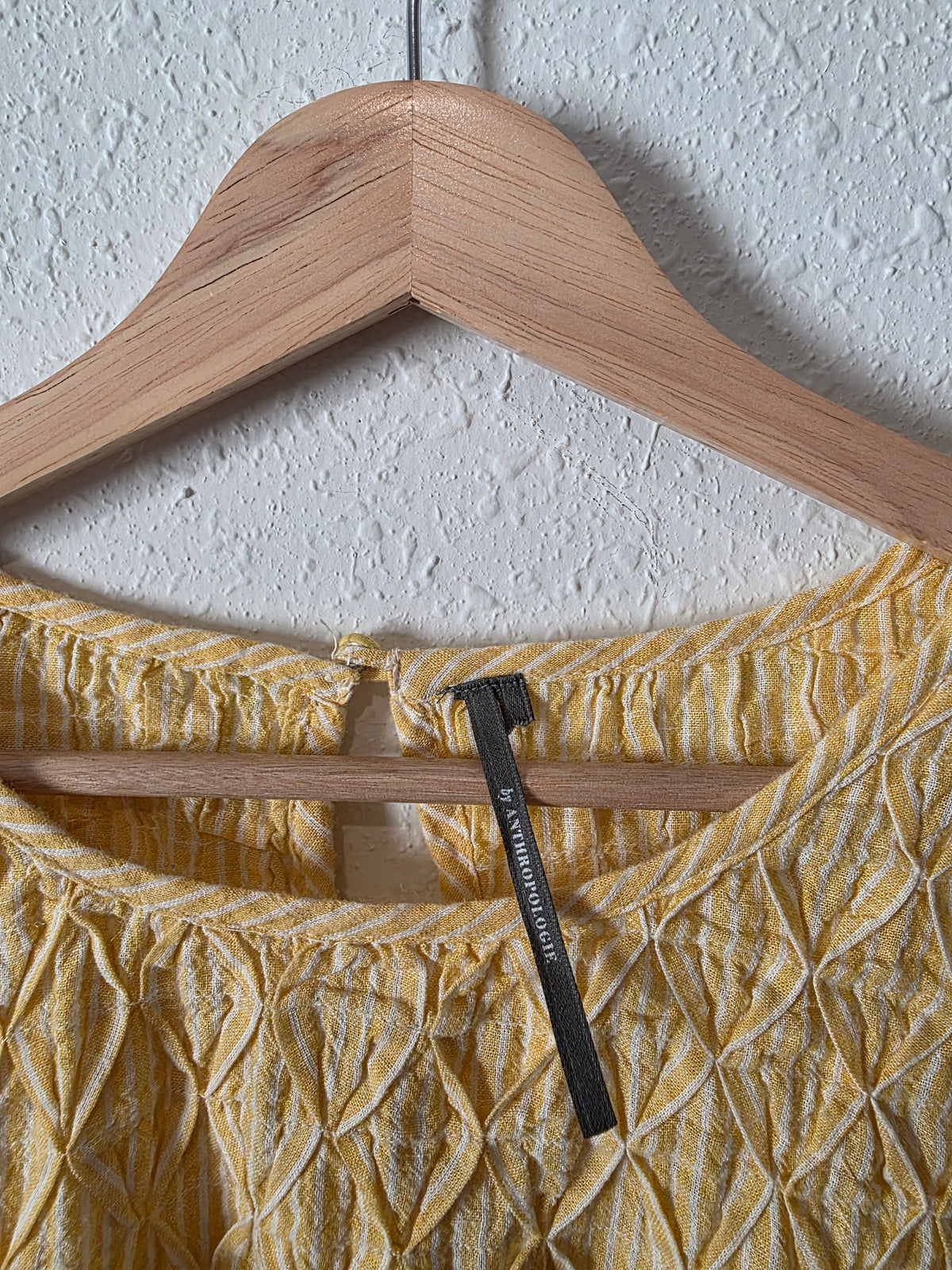 Anthropologie Striped Puff Sleeve Top (L/XL)