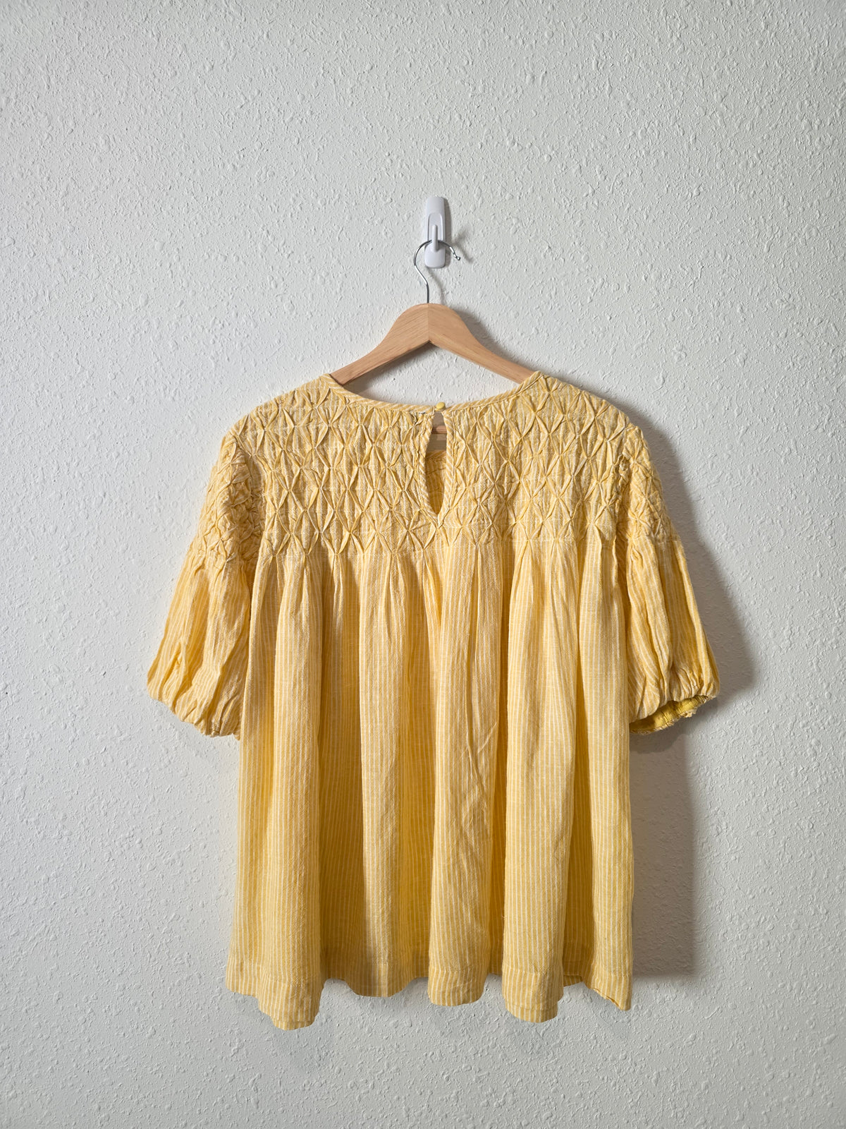 Anthropologie Striped Puff Sleeve Top (L/XL)