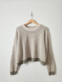 Splendid Striped Crewneck Sweater (XL)