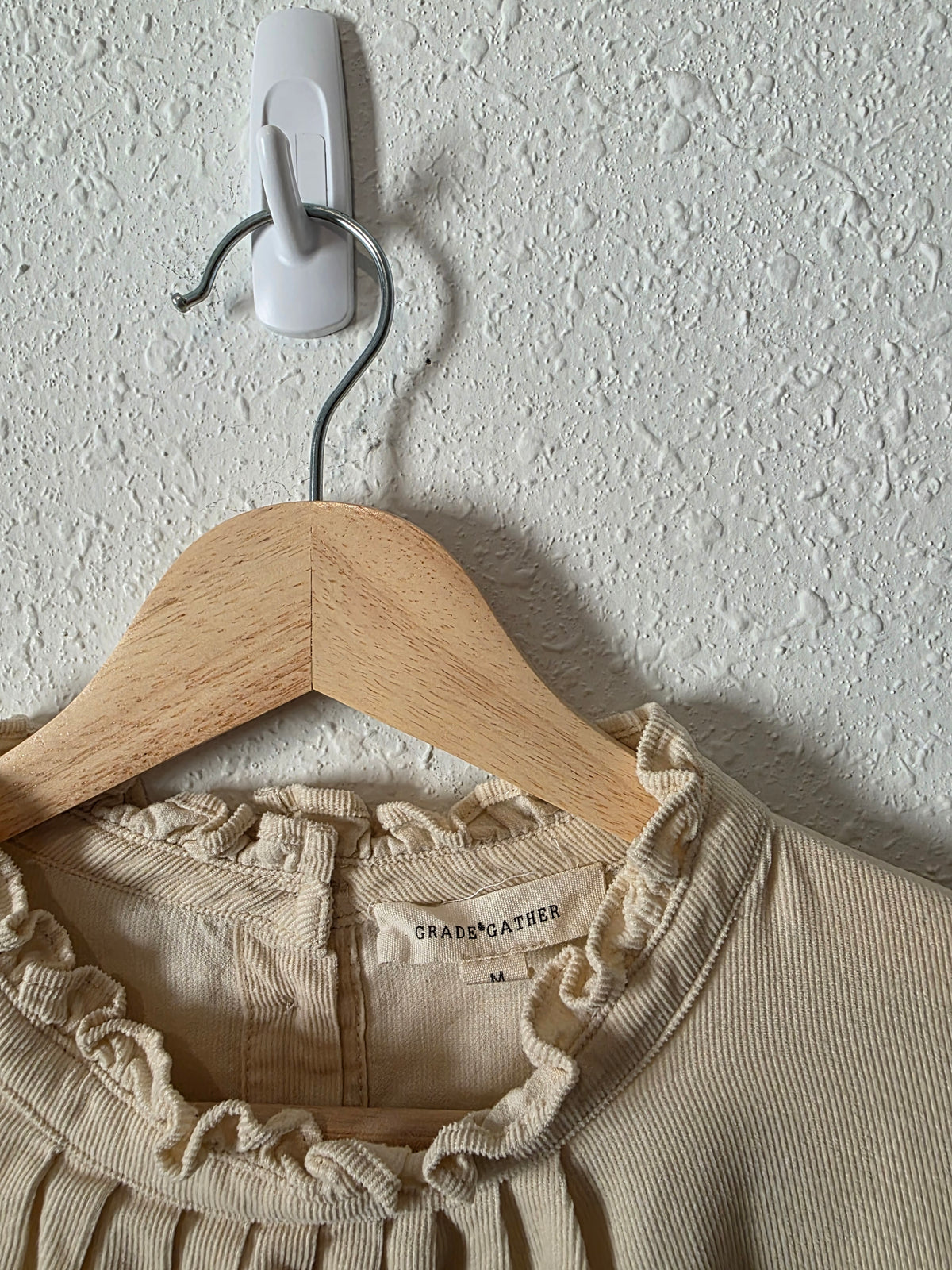 Grade & Gather Corduroy Button Back Top (M)