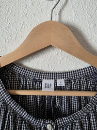 Gap Gingham Puff Sleeve Top (M)