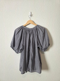 Gap Gingham Puff Sleeve Top (M)
