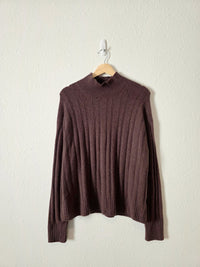 J.Crew Brown Mockneck Sweater (XL)