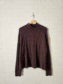 J.Crew Brown Mockneck Sweater (XL)