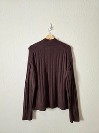 J.Crew Brown Mockneck Sweater (XL)