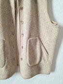 Vintage Sherpa Button Up Vest (3X)