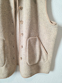 Vintage Sherpa Button Up Vest (3X)