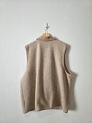 Vintage Sherpa Button Up Vest (3X)