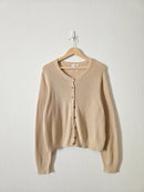 Gap Neutral Cotton Cardigan (XL)