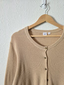 Gap Neutral Cotton Cardigan (XL)