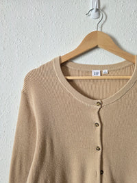 Gap Neutral Cotton Cardigan (XL)
