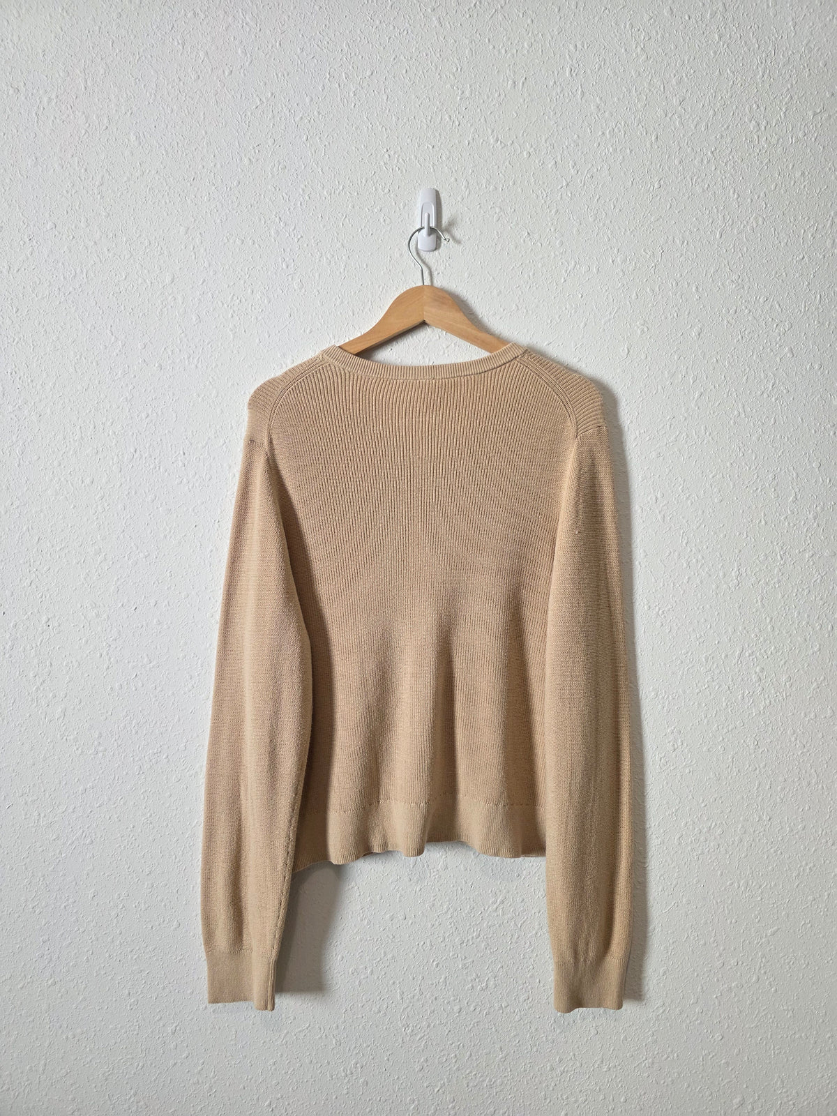 Gap Neutral Cotton Cardigan (XL)