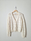 Evereve Textured Button Front Cardigan (S)