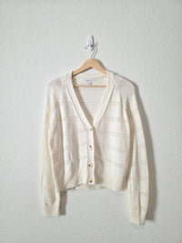 Evereve Textured Button Front Cardigan (S)