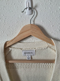 Evereve Textured Button Front Cardigan (S)