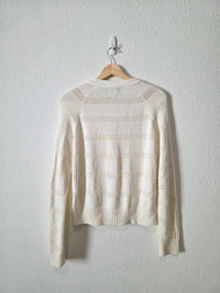 Evereve Textured Button Front Cardigan (S)