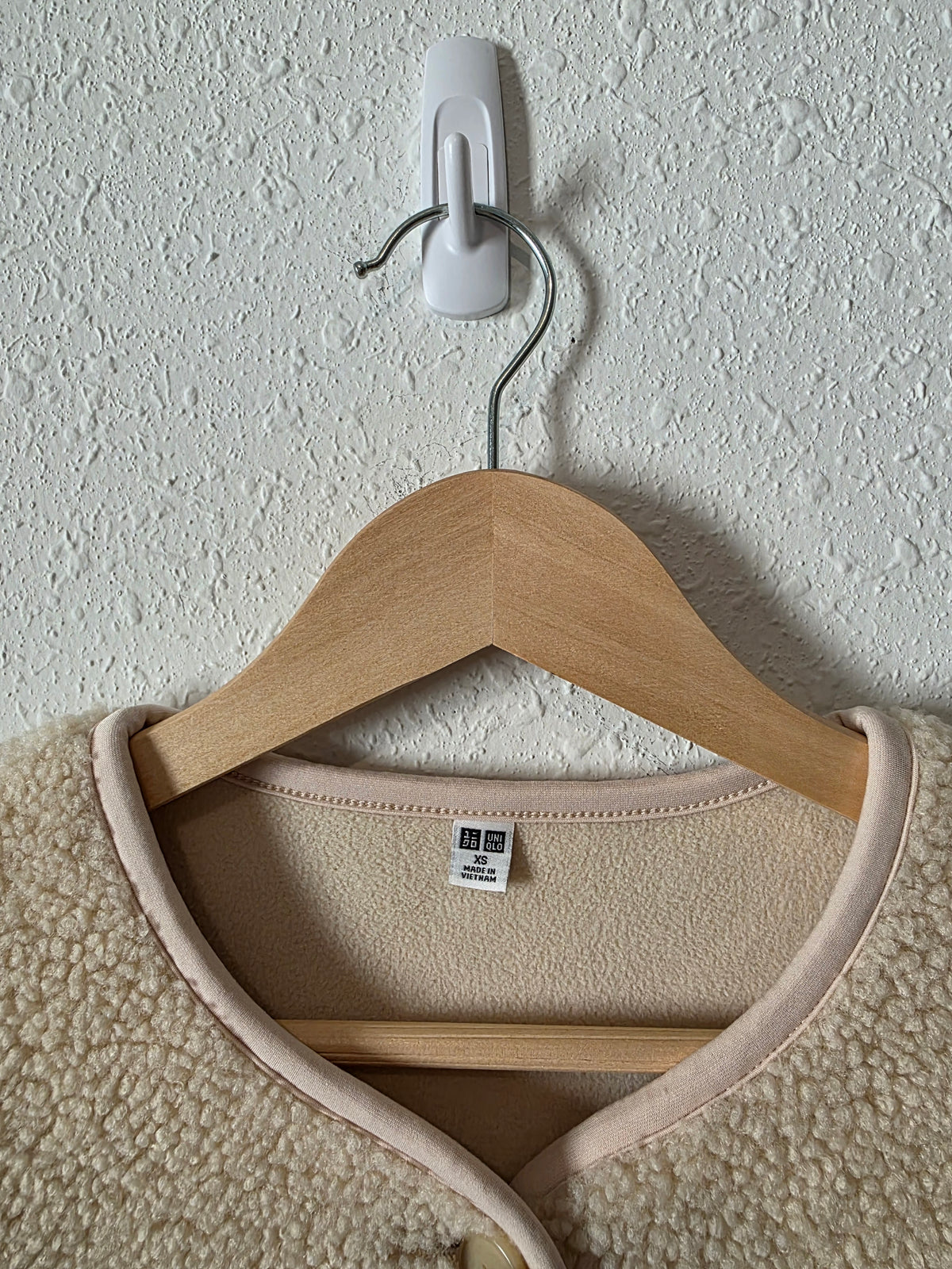 Oversized Button Up Sherpa Jacket (XS)
