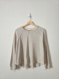 Blu Pepper Striped Crewneck Tee (L)