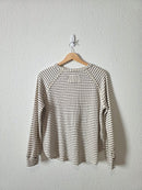 Blu Pepper Striped Crewneck Tee (L)