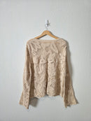Crochet Embroidered Cardigan (L/XL)