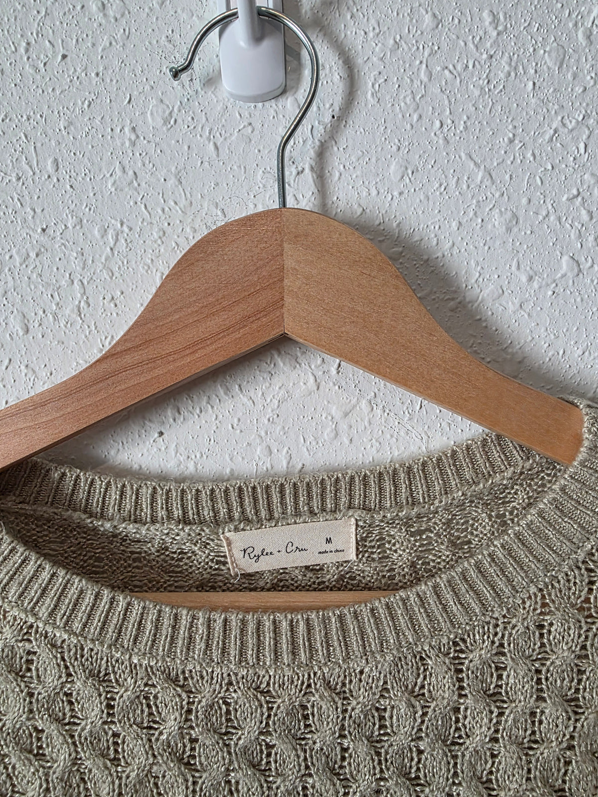 Rylee + Cru Honeycomb Sweater (M)