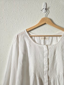Lucky Brand Puff Sleeve Cotton Blouse (XXL)