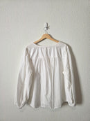 Lucky Brand Puff Sleeve Cotton Blouse (XXL)